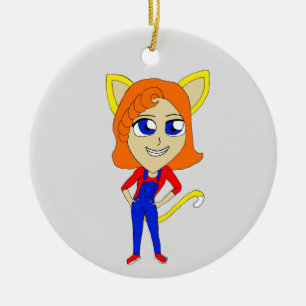 Décoration En Céramique chibi catgirl