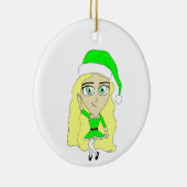 Décoration En Céramique Chibi de Noël (Droite)