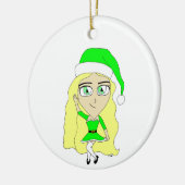Décoration En Céramique Chibi de Noël (Gauche)