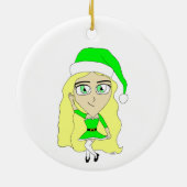 Décoration En Céramique Chibi de Noël (Dos)