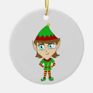 Décoration En Céramique chibi elf