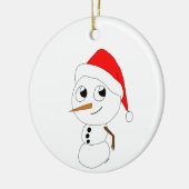 Décoration En Céramique chibi snowman (Gauche)