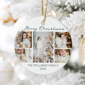 Décoration En Céramique Chic Christmas Photo Collage 2025 Keepsake