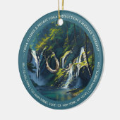 Décoration En Céramique Chic Forest YOGA Hidden Text Meditation Instructeu (Gauche)