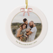 Décoration En Céramique Chic Grandmillennial Coquette Noël Round (Devant)