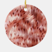 Décoration En Céramique Chic Joli Rose Gold Leopard (Dos)