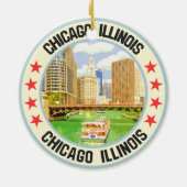Décoration En Céramique Chicago (Dos)