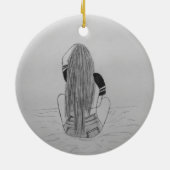 Décoration En Céramique Chick de base (Dos)