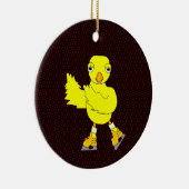 Décoration En Céramique Chick de patinage sur glace (Droite)