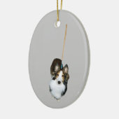 Décoration En Céramique Chien à la broche (Gauche)