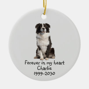 Décoration En Céramique Chien Animal animal animal Memorial Photo personna