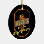 Décoration En Céramique Chien assis chien Sitter (Droite)