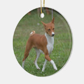 Décoration En Céramique Chien caracolant de Basenji (Gauche)