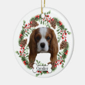 Décoration En Céramique Chien Cavalier King Charles Spaniel (Gauche)