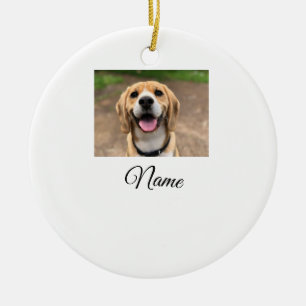 Décoration En Céramique Chien chat photo ajouter le nom de l'animal de com