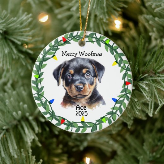 Décoration En Céramique Chien/Chien/Chien/Chien Noël (Arbre)