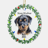 Décoration En Céramique Chien/Chien/Chien/Chien Noël (Gauche)