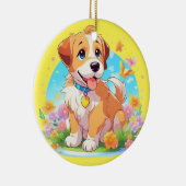 Décoration En Céramique Chien chiot mignon (Droite)