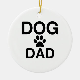 DÉCORATION EN CÉRAMIQUE CHIEN DAD PAW