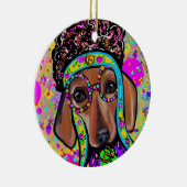 DÉCORATION EN CÉRAMIQUE CHIEN DE CHIEN ROUGE (Droite)