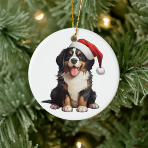 Décoration En Céramique Chien de Montagne des Bernois Amusant Personnalisé