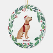 Décoration En Céramique Chien de Noël Personnalisé Animaux de compagnie Va (Gauche)