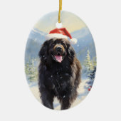 Décoration En Céramique Chien de Terre-Neuve (Devant)