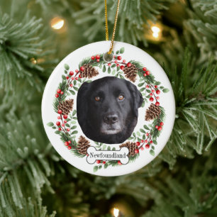 Décoration En Céramique chien de terre-neuve Personnalisé animal de compag