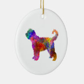 Décoration En Céramique Chien d'eau français en aquarelle (Droite)