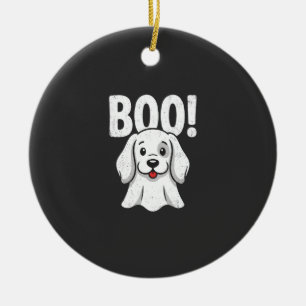 Décoration En Céramique Chien d'Halloween Boo Conception de chiot mignon f