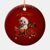 Décoration En Céramique Chien drôle (Dos)