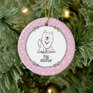 Décoration En Céramique Chien Esquimau Américain - Eskie