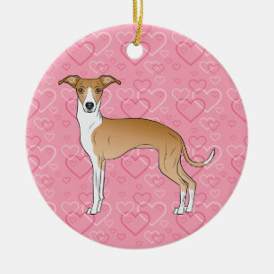Décoration En Céramique Chien Iggy Fauve Et Blanc - Mémoire Pour Les Anima