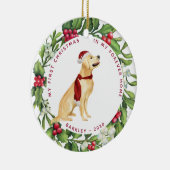 Décoration En Céramique Chien Noël Golden Retriever Mistletoe Holiday (Droite)