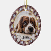 Décoration En Céramique Chien Nom d'os Patrouilles Noël | (Droite)