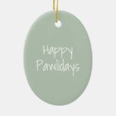 Décoration En Céramique Chien Reindeer Joyeux Pawlidays (Dos)