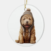 Décoration En Céramique Chien Shar-Pei personnalisé (Gauche)