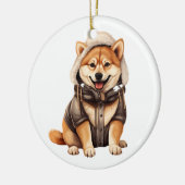 Décoration En Céramique Chien Shiba Inu personnalisé (Gauche)