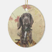 Décoration En Céramique Chien spaniel spaniel cocker au chocolat (Gauche)