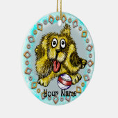 Décoration En Céramique Chien temps de jeu (Droite)