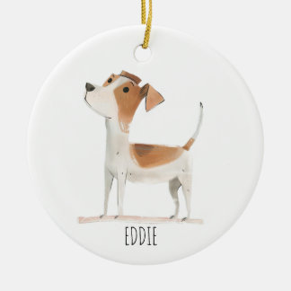 Décoration En Céramique Chien Terrier