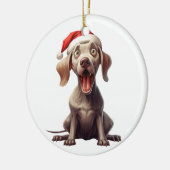 Décoration En Céramique Chien Weimaraner de plaisir personnalisé (Gauche)