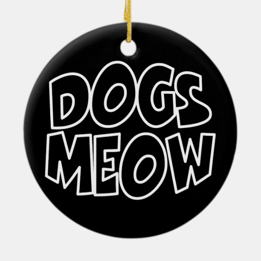 Décoration En Céramique Chiens Meow (Dos)