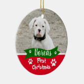 Décoration En Céramique Chiens personnalisés Noël (Droite)