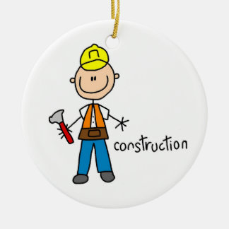 Décoration En Céramique Chiffre de bâton de construction