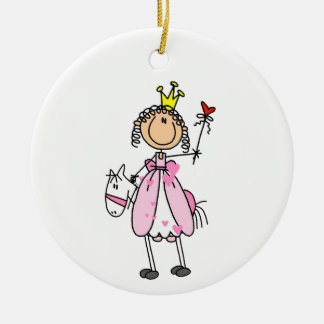 Décoration En Céramique Chiffres Princesse sur bâton de cheval