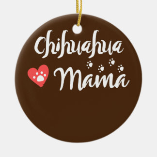 Décoration En Céramique Chihuahua Mama Chihuahua Maman Amoureux des chiens