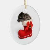 Décoration En Céramique Chinchilla mignon dans le bas de Noël (Droite)