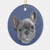 Décoration En Céramique Chiot de bouledogue français (Gauche)