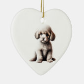 Décoration En Céramique Chiot miniature personnalisé (Droite)